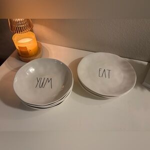 Rae Dunn Plates & Bowl Set
